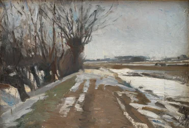 Winterlandschap. Utterslev bij Kopenhagen